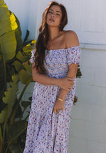 Load image into Gallery viewer, Purple Floral Maxi Dress - XL