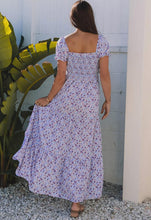 Load image into Gallery viewer, Purple Floral Maxi Dress - XL
