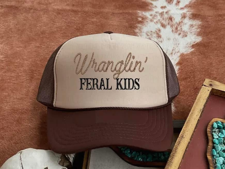 Wranglin’ Feral Kids Trucker Hat - PREORDER