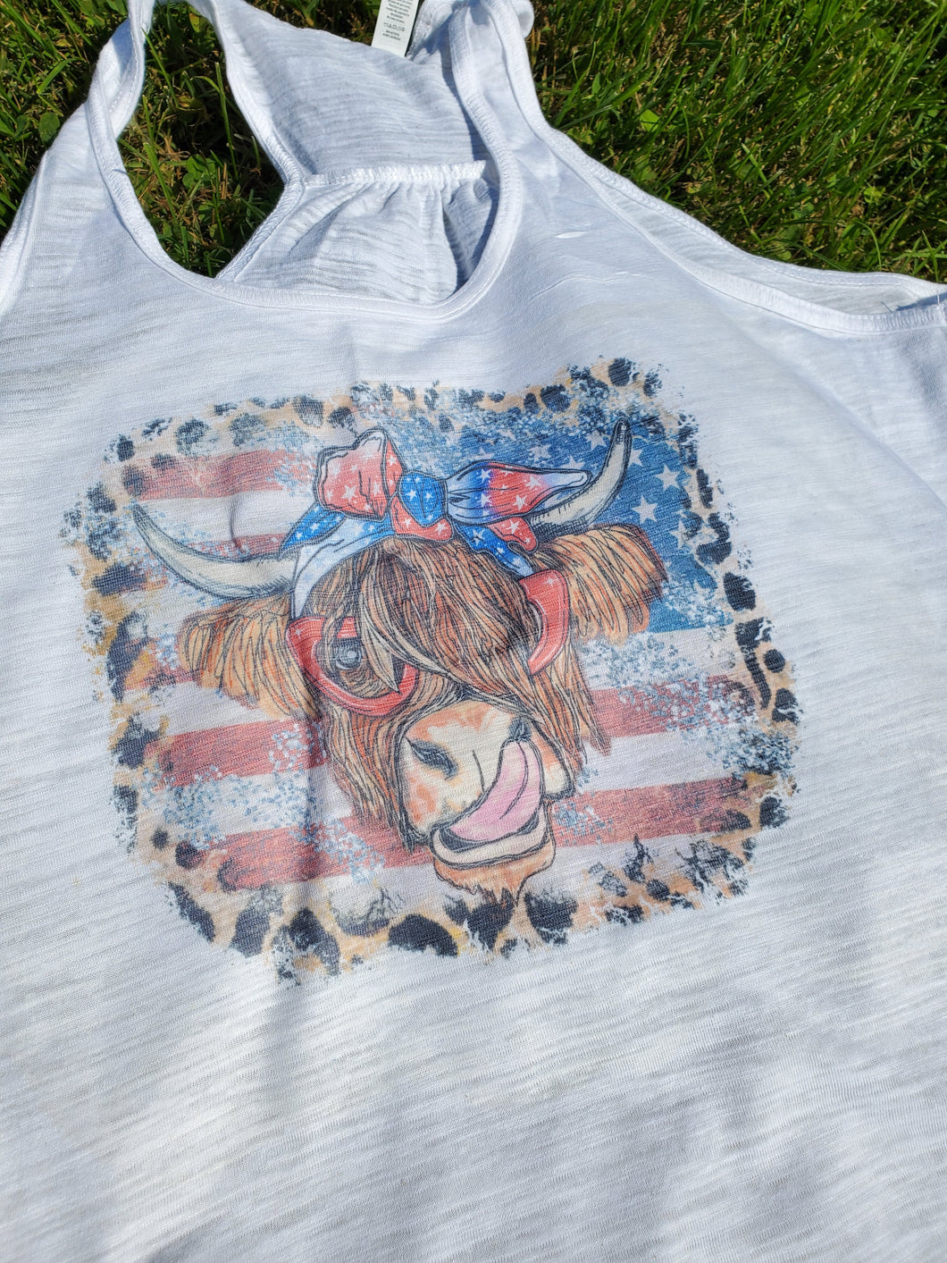 Highlander red white blue