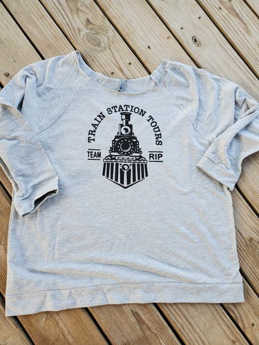 TEAM RIP cut out sweatshirt