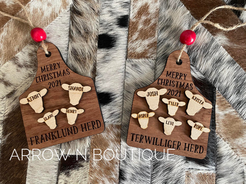 Custom Family Christmas Ornaments