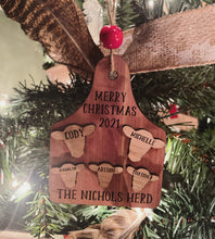 Load image into Gallery viewer, Custom Family Christmas Ornaments